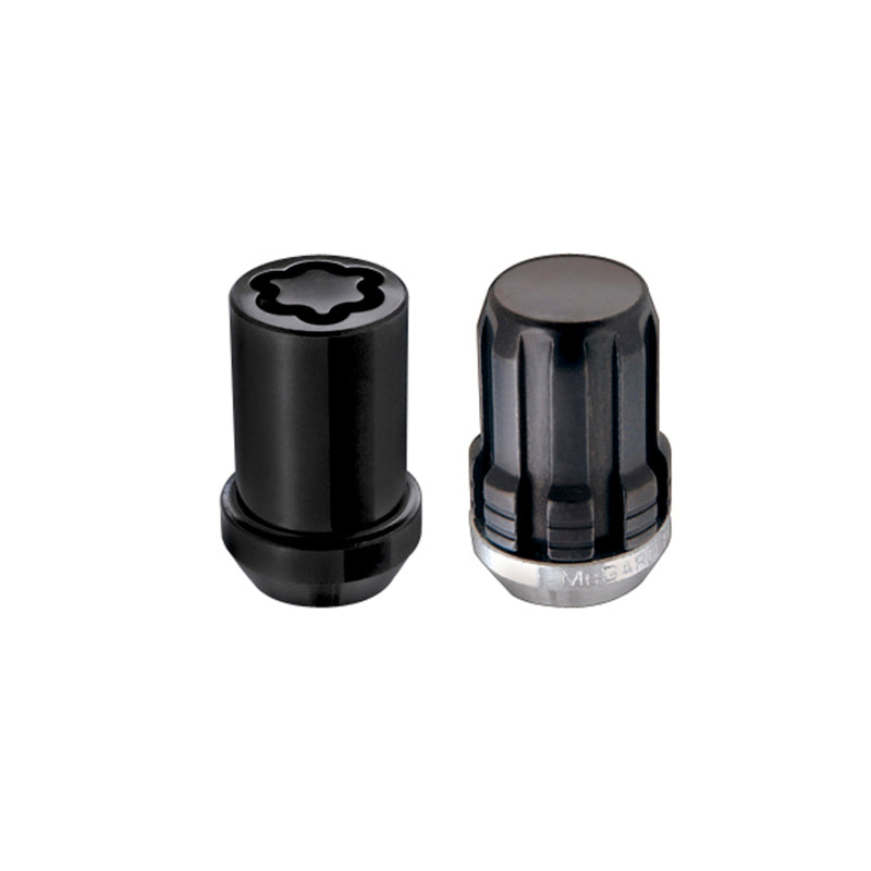 McGard SplineDrive Tuner 4 Lug Install Kit w/Locks & Tool (Cone) M12X1.5 / 13/16 Hex - Black