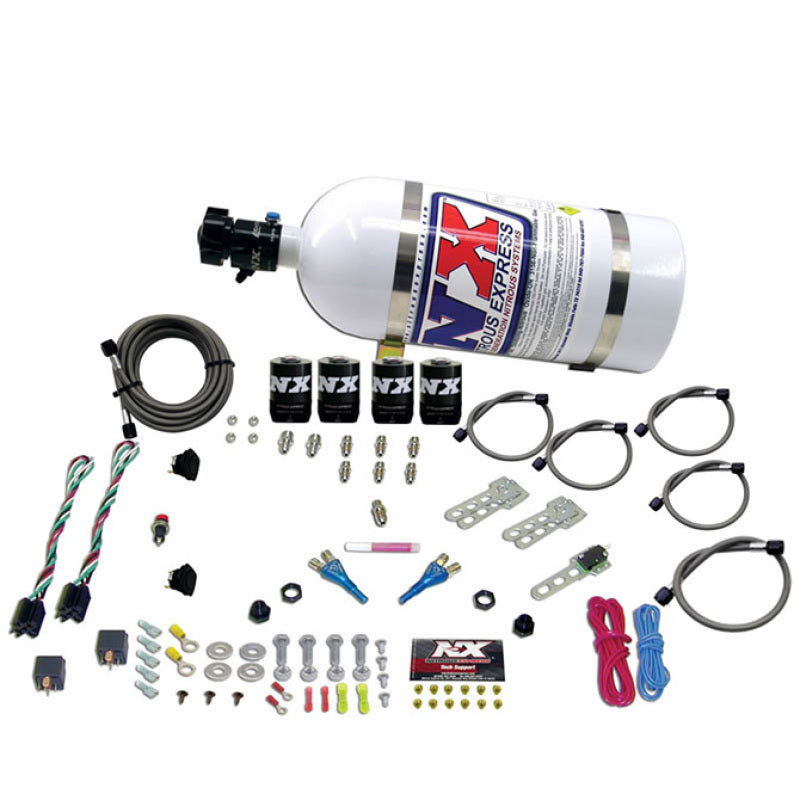 Nitrous Express Ford EFI Dual Stage Nitrous Kit (50-150HP x 2) w/10lb Bottle - Graveyard Performance