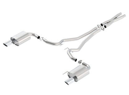 Borla Atak S Cat-Back 15-17 Ford Mustang GT 5.0L V8 MT/AT 2.5in pipe 4in tip - Graveyard Performance