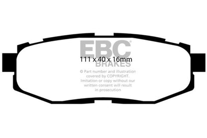 EBC 12+ Scion FR-S 2 Greenstuff Rear Brake Pads - Graveyard Performance
