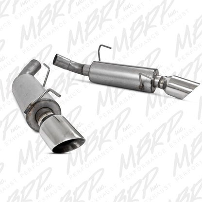 MBRP 05-10 Ford Mustang GT 5.0/Shelby GT500 Dual Mufflers Axle Back Split Rear AL - Graveyard Performance