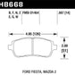 Hawk 11 Ford Fiesta S/SE/SL Blue 9012 Front Race Brake Pads