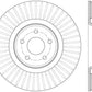 StopTech 14.5+ Ford Focus ST Front Right Slotted Performance Rotor
