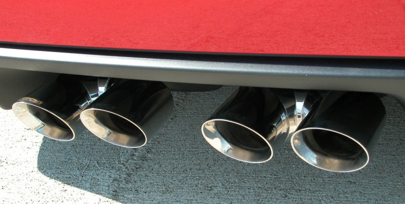 Corsa 2006-2013 Chevrolet Corvette C6 Z06 7.0L V8 Polished Sport Axle-Back Exhaust - Graveyard Performance
