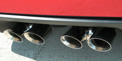 Corsa 2006-2013 Chevrolet Corvette C6 Z06 7.0L V8 Polished Sport Axle-Back Exhaust - Graveyard Performance