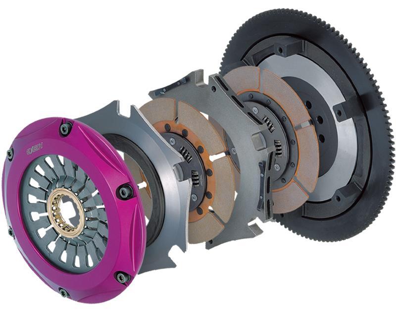 Exedy 2003-2007 Infiniti G35 V6 Hyper Twin Cerametallic Clutch Sprung Center Disc Push Type Cover - Graveyard Performance