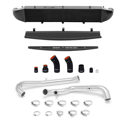 Mishimoto 2014-2016 Ford Fiesta ST 1.6L Front Mount Intercooler (Black) Kit w/ Pipes (Silver) - Graveyard Performance