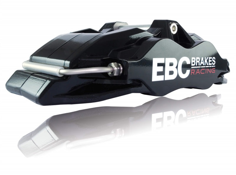 EBC Racing 05-11 Ford Focus ST (Mk2) Front Left Apollo-4 Black Caliper