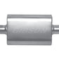 Gibson MWA Superflow Center/Center Oval Muffler - 4x9x14in/3in Inlet/3in Outlet - Stainless