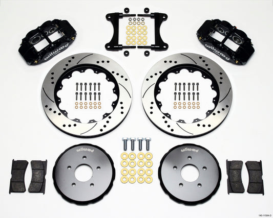 Wilwood Narrow Superlite 6R Front Hat Kit 14.00in Drilled Nissan 370Z/Fiti G37 - Graveyard Performance