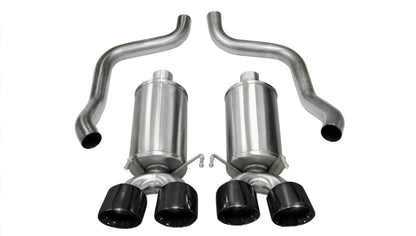 Corsa 2009-2013 Xtreme Axle-Back Exhaust w/Dual Black 3.5in Tips 09-13 Chevrolet Corvette C6 6.2L V8 - Graveyard Performance