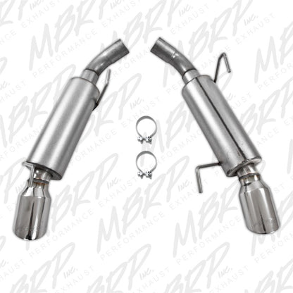 MBRP 05-10 Ford Mustang GT 5.0/Shelby GT500 Dual Mufflers Axle Back Split Rear AL - Graveyard Performance