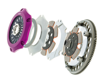 Exedy 2008-2015 Mitsubishi Lancer Evolution GSR L4 Hyper Compe-R Twin Cerametallic Clutch Rigid - Graveyard Performance