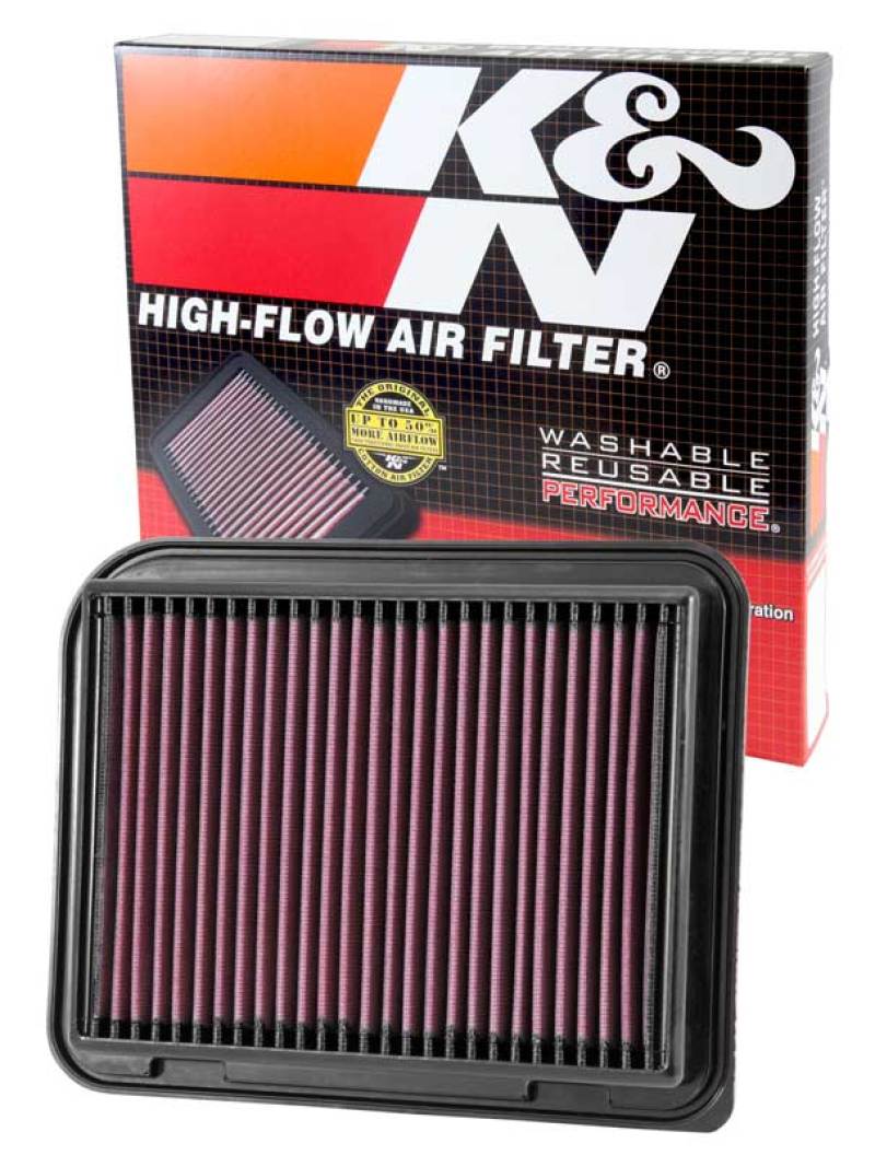 K&N Replacement Panel Air Filter for Mitsubishi 12-15 Outlander/12-14 ASX/13-14 Lancer - Graveyard Performance