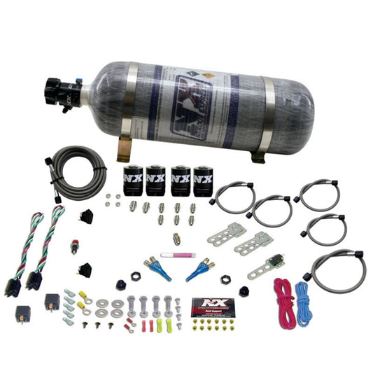 Nitrous Express Ford EFI Dual Stage Nitrous Kit (50-150HP x 2) w/Composite Bottle - Graveyard Performance