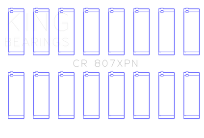 King Engine Bearings Chevy LS1/LS6/LS3 Performance Rod Bearing Set - Size STD - Graveyard Performance