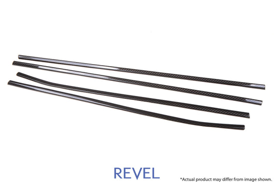 Revel GT Dry Carbon Window Outer Trim (FL/FR/RL/RR) 15-18 Subaru WRX/STI - 4 Pieces