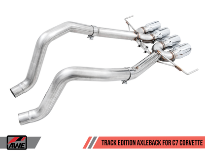 AWE Tuning 14-19 Chevy Corvette C7 Z06/ZR1 (w/AFM) Track Edition Axle-Back Exhaust w/Chrome Tips - Graveyard Performance