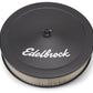 Edelbrock Air Cleaner Pro-Flo Series Round Steel Top Paper Element 14In Dia X 3 75In Dropped Base