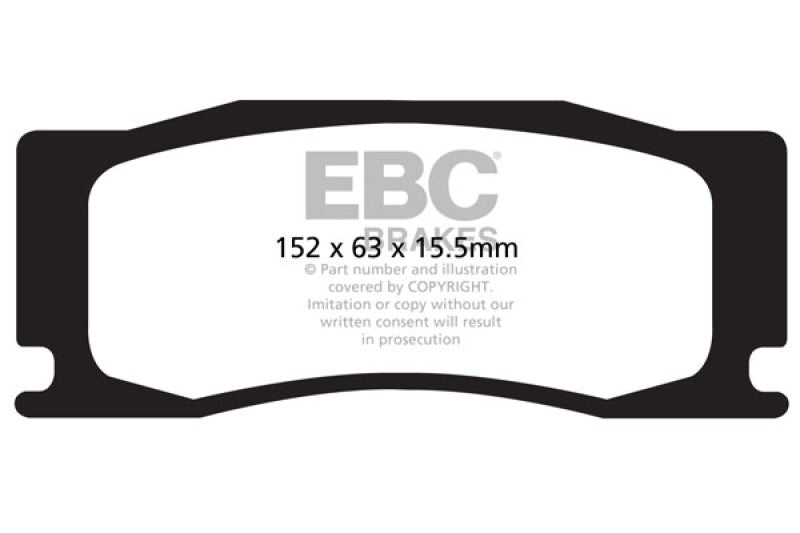 EBC 08-09 Jaguar XKR 4.2L Supercharged Bluestuff Front Brake Pads - Graveyard Performance