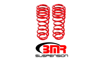 BMR 05-14 S197 Mustang GT/GT500 Rear Handling Version Lowering Springs - Red - Graveyard Performance