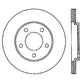 StopTech Power Slot 05-10 Mustang V6/4.0L / GT V8-4.6L Rear Right Slotted Rotor