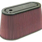 K&N Universal Air Filter with Carbon Fiber Top & Base-6in Base O/S W x 3.938in Top O/S W x 6in H