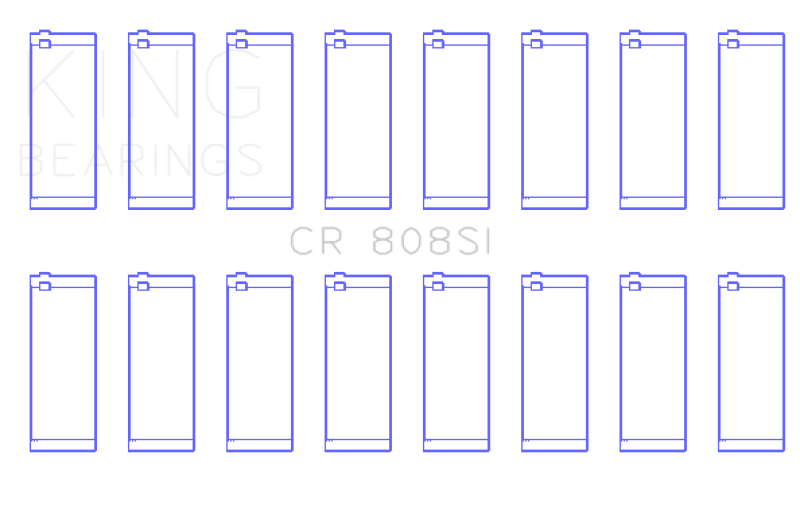King Engine Bearings Chevrolet 369-502 GEN IV/V/VI (Size +0.20) Rod Bearing Set