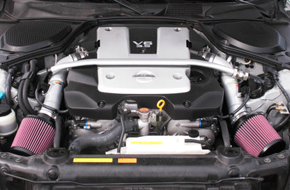 K&N 07-08 350z Dual Silver Typhoon Short Ram Intake - Graveyard Performance