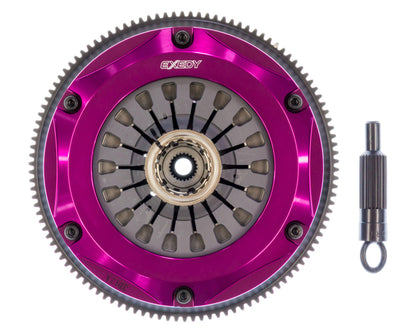 Exedy 1996-1996 Mitsubishi Lancer Evolution IV L4 Hyper Triple Cerametallic Clutch Rigid - Graveyard Performance