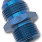 Russell Performance -6 AN Flare to 14mm x 1.5 Metric Thread Adapter (Blue)