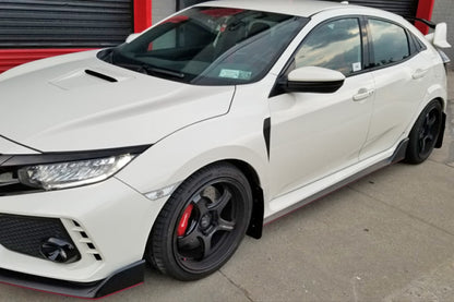 Rally Armor 17-22 Honda Civic Type R Red UR Mud Flap w/Black Logo - Graveyard Performance