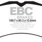 EBC 2015+ Ford Mustang (6Th Gen) 2.3L Turbo (GT Package) Bluestuff Front Brake Pads