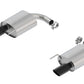 Borla Atak S Rear Section 15-17 Ford Mustang GT 5.0L V8 MT/AT 2.5in pipe 4in tip (Black Chrome)