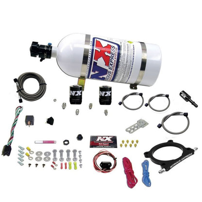 Nitrous Express 11-15 Ford Mustang GT 5.0L High Output Nitrous Plate Kit (50-250HP) w/10lb Bottle - Graveyard Performance