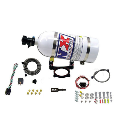 Nitrous Express 11-15 Ford Mustang GT 5.0L Coyote 4 Valve Nitrous Plate Kit (50-200HP) w/10lb Bottle - Graveyard Performance