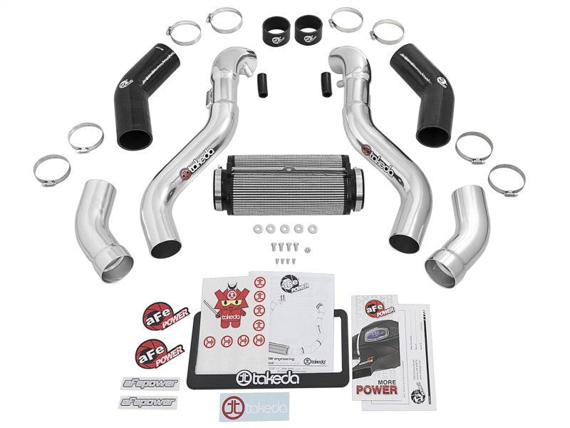 aFe Takeda Intake Stage-2 Polished Pro DRY S 09-17 Nissan 370Z V6 3.7L - Graveyard Performance