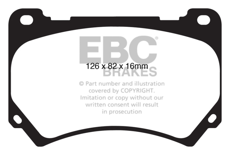 EBC 11+ Hyundai Equus 4.6 Ultimax2 Front Brake Pads - Graveyard Performance