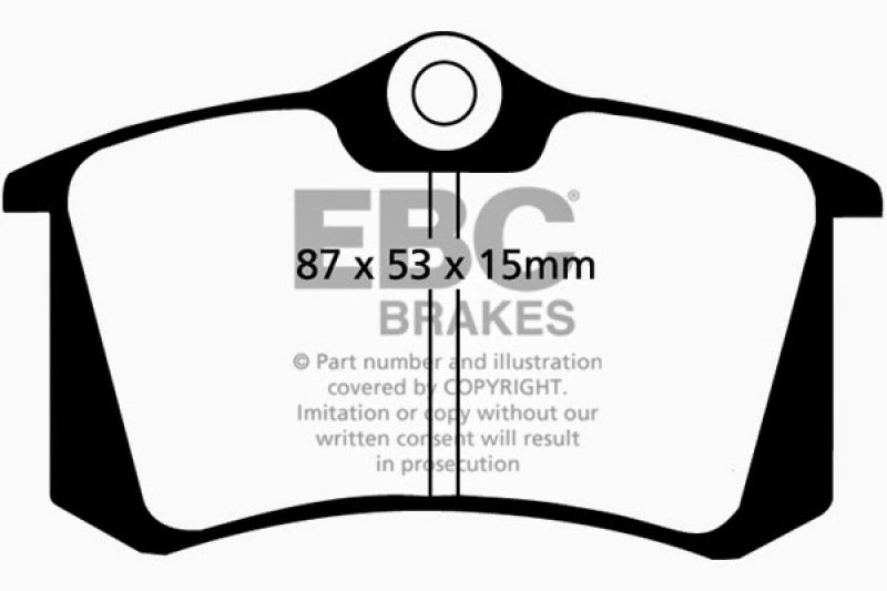 EBC 10-13 Audi A3 2.0 TD Ultimax2 Rear Brake Pads - Graveyard Performance