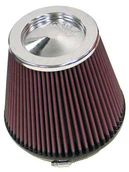 K&N Round Tapered Universal Air Filter 6in Flange ID x 7.5in Base OD x 5in Top OD x 6.5in Height - Graveyard Performance