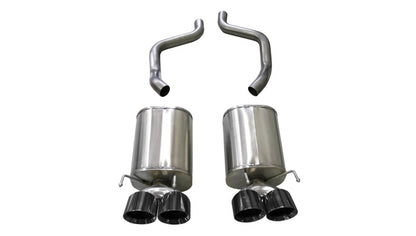 Corsa 2009-2013 Chevrolet Corvette (C6) 6.2L Black Xtreme Axle-Back Exhaust w/4.5in Tips - Graveyard Performance