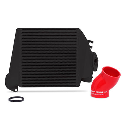 Mishimoto 08-14 Subaru WRX Top-Mount Intercooler Kit - Powder Coated Black & Red Hoses - Graveyard Performance