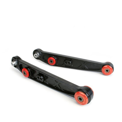 Skunk2 Honda/Acura EG/DC Alpha Series Rear Lower Control Arm Set - Black - Graveyard Performance
