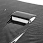 Seibon 08-12 Mitsubishi Lancer Evo X DV-Style Carbon Fiber Hood