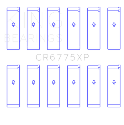 King Engine Bearings Nissan VQ35DE Performance Rod Bearing Set - Size STDX - Graveyard Performance