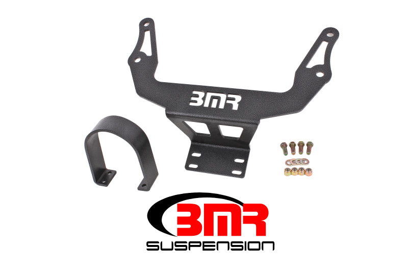 BMR 08-17 Challenger Front Driveshaft Safety Loop - Black Hammertone