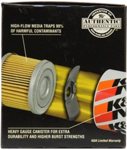 K&N 87-92 Supra Non-Turbo / 99-04 Grand Cherokee 4.0 Performance Gold Oil Filter - Graveyard Performance