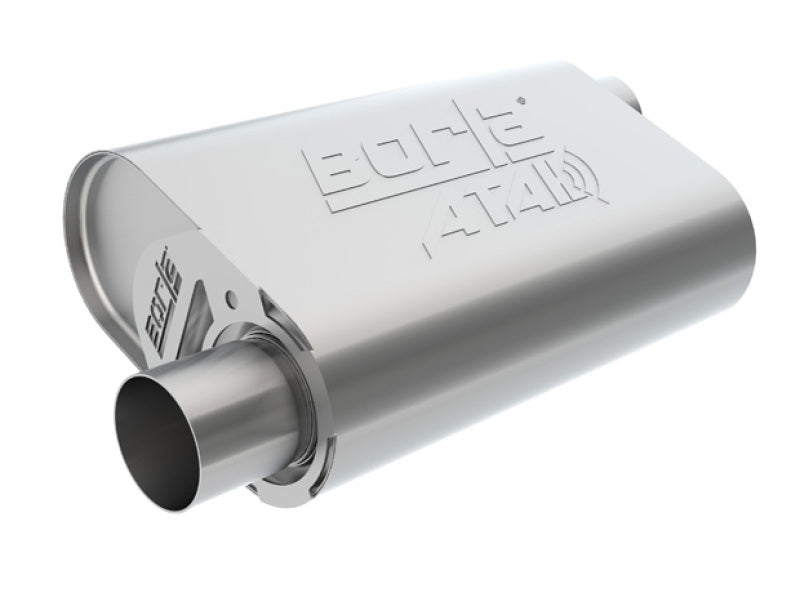 Borla CrateMuffler LS3 ATAK 2.5in Offset/Offset 14inx4.35inx9in Muffler - Graveyard Performance