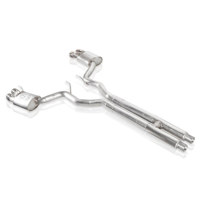 Stainless Works 2018+ Ford Mustang GT 3in Redline Series Catback H-Pipe w/Active Valves & Quad Tips - Graveyard Performance
