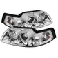 Spyder Ford Mustang 99-04 Projector Headlights LED Halo Chrome High H1 Low H1 PRO-YD-FM99-1PC-AM-C
